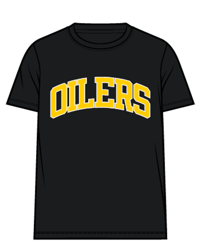 T-skjorte sort Oilers