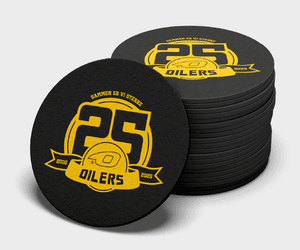 Hovedbilde Bordbrikker med 25-&aring;rs jubileumslogo